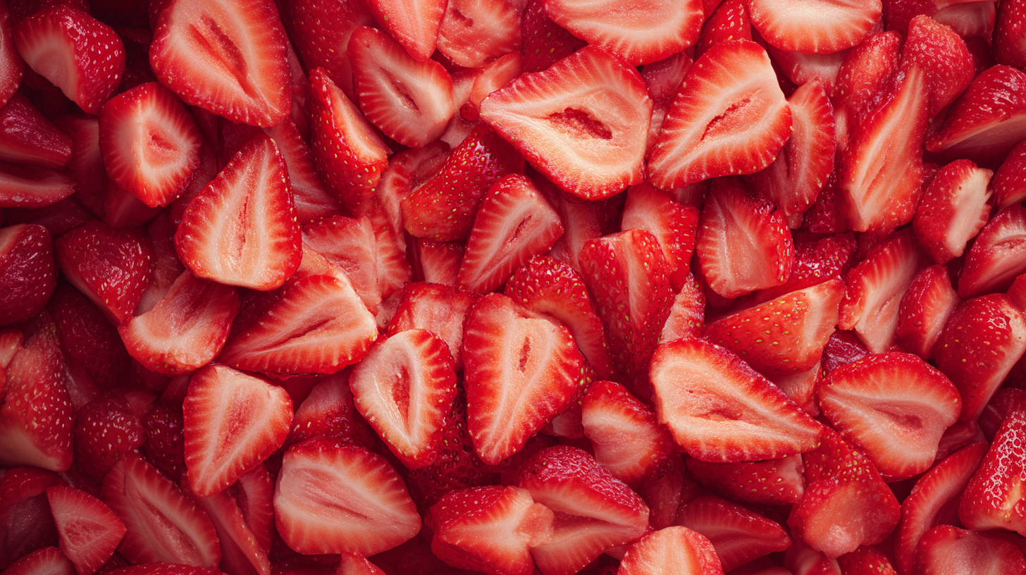 Frozen strawberry slices supplied across Bandung